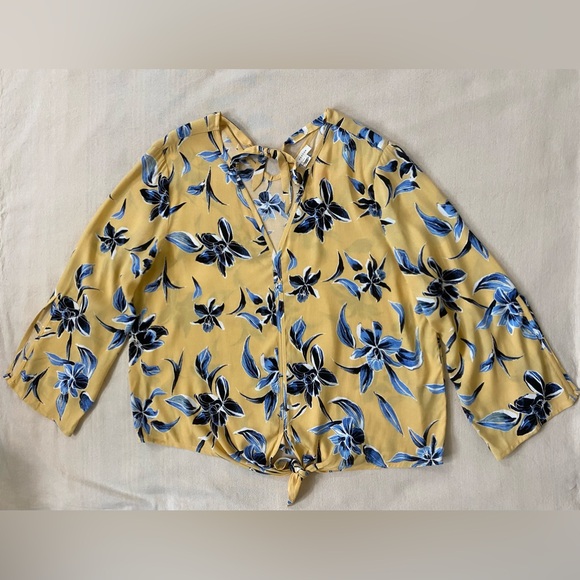 Melissa Nepton Ava Yellow Floral Top   NWT - Picture 3 of 12